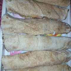 A picture of Home made shawarma.