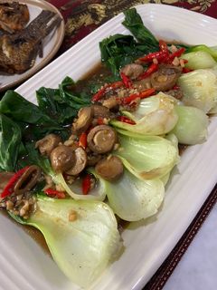 Foto resep Pakcoy Tumis Jamur Saus Tiram