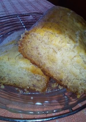 Una foto de Budín de banana (apto celíacos y veganos)