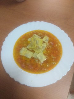 Una foto de Sopa minestrone a mi manera