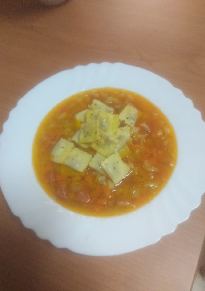 Una foto de Sopa minestrone a mi manera