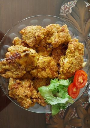 عکسی از دستور مرغ سوخاری یک غذای فوری و بسیار خوشمزه 🥰😋