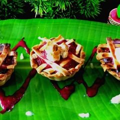 Beetroot kheer in Tart A picture of Beetroot kheer in Tart.