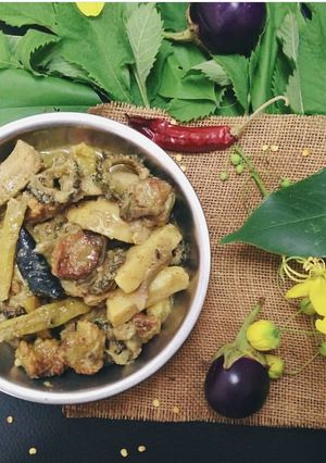 A picture of Shukto - Bengali Mixed Vegetable Curry.