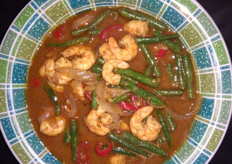 Tumis Udang Asam Manis