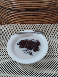 Foto resep Bubur Ketan Hitam mix Gula Merah kuah Santan (Rice Cooker)