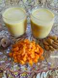 Carrot-almond milk shake