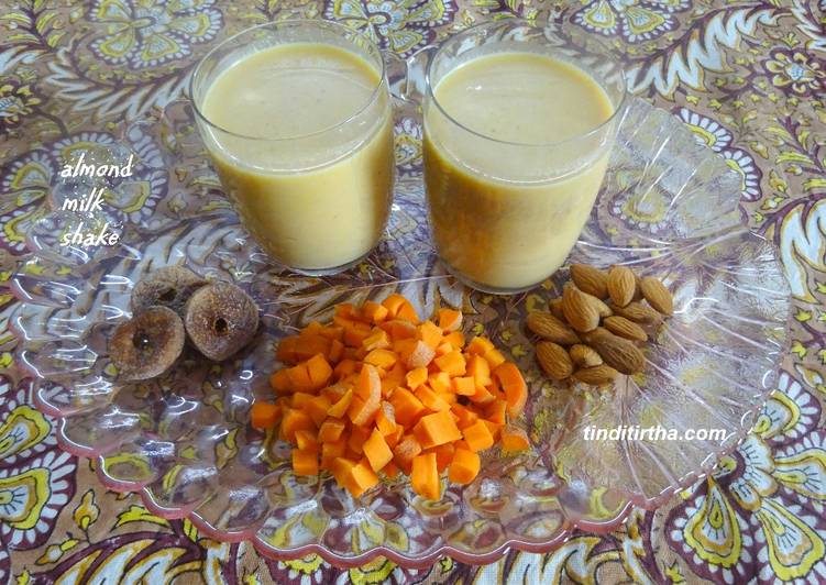 Recipe of Favorite Carrot-almond milk shake