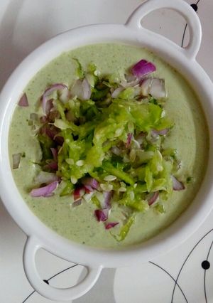 A picture of Special cucumber raita.