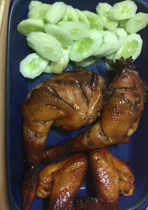 Hình của món Gà nướng mật ong.