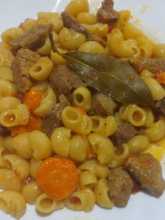 Una foto de Macarrones con ternera