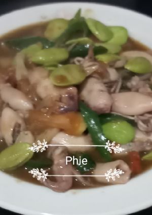 Foto resep Cumi pete cabe ijo