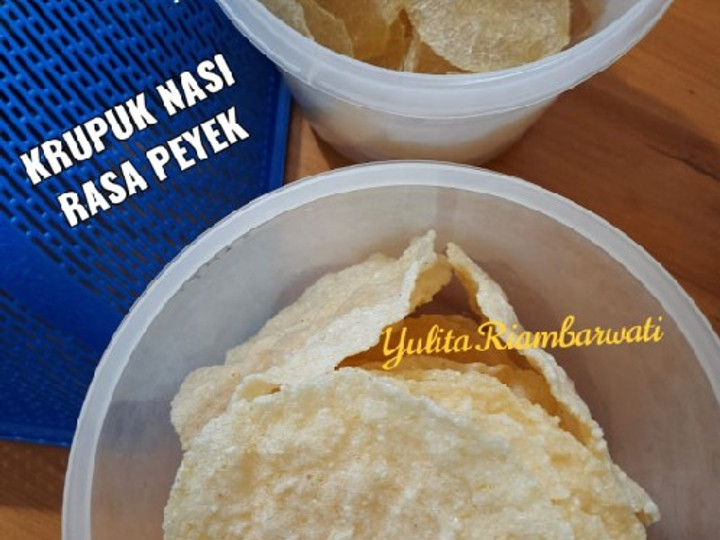Resep 156. Krupuk Nasi Rasa Peyek, Lezat Sekali