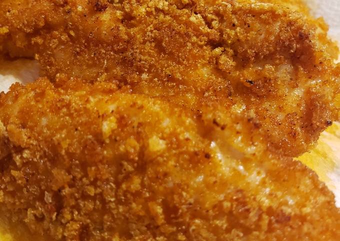 Simple Way to Prepare Perfect Pork Rind Crusted Chicken Tenders (low carb)