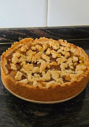 Una foto de 🍎 Crumble de manzana y pera 🍐