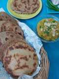 Homemade Multigrain Bhakri with Spiced Dal