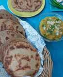 Homemade Multigrain Bhakri with Spiced Dal