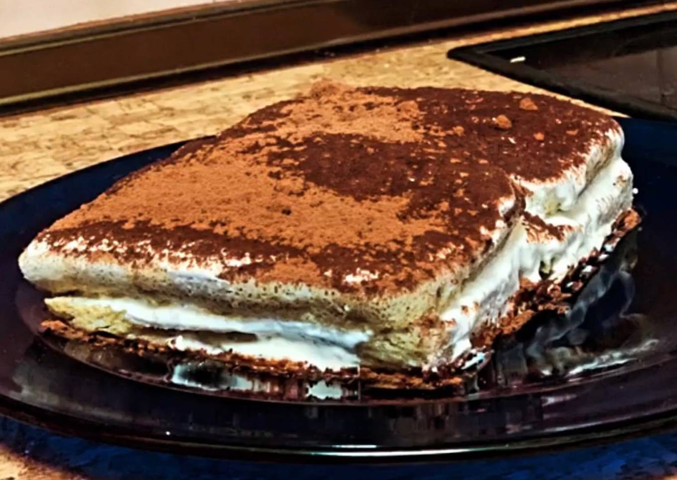 Tiramisú fit con crema de limón 🍋😋