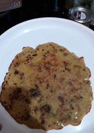A picture of Besan ka pudda.