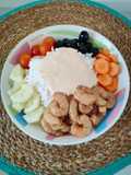 Poke bowl de gambas