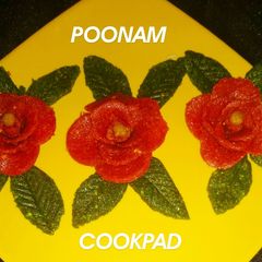 A picture of Dry Fruits & milk powder sweet rose.
