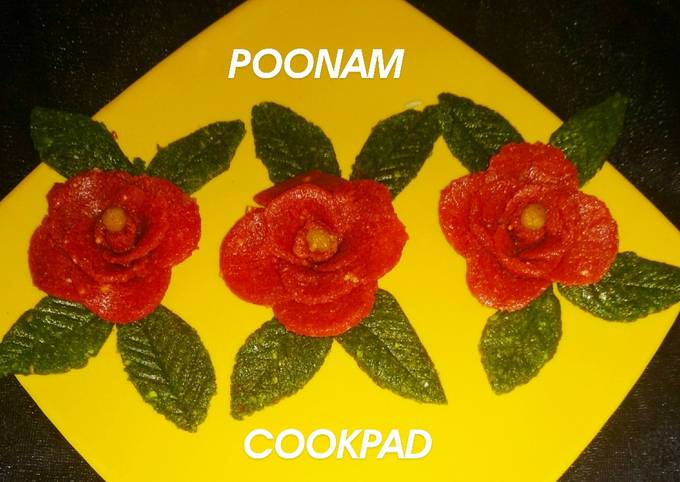 Recipe of Speedy Dry Fruits &amp; milk powder sweet rose