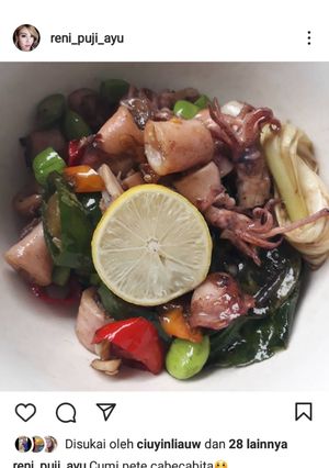 Foto resep Cumi Asin Cabe Ijo Pete