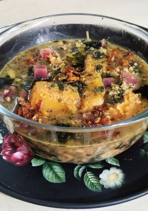 عکسی از دستور آش جو کاشانی