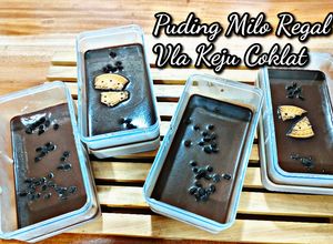 Foto resep Puding Milo Regal Vla Keju Coklat