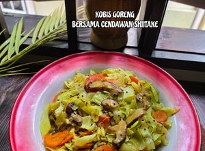 Gambar 19:8:26 - Kobis goreng bersama cendawan shiitake