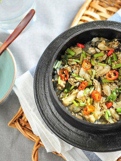 韓式牡犡蓋飯 굴밥 的食譜成品照片