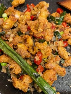 Foto resep Ayam Goreng Tepung (Air Fryer) Sambal Matah