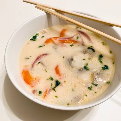 Sopa thai vegana con leche de coco Receta de Veggie kitchen- Cookpad