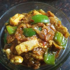 Kadhai paneer A picture of Kadhai paneer.