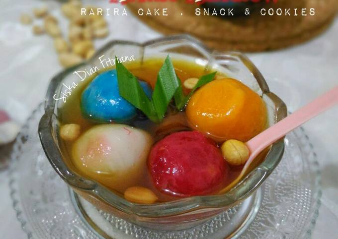 Wedang Ronde / Ronde Rainbow, camilan penghangat badan