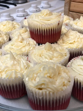 Easy Steps to Prepare Magnolia Bakery Inspired Red Velvet Cupcakes with Cream Cheese Frosting the Awesome  Makes you drool