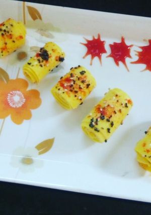 A picture of Gujarati Khandavi.