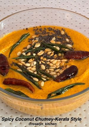 A picture of Spicy Coconut Chutney - Kerala Style.