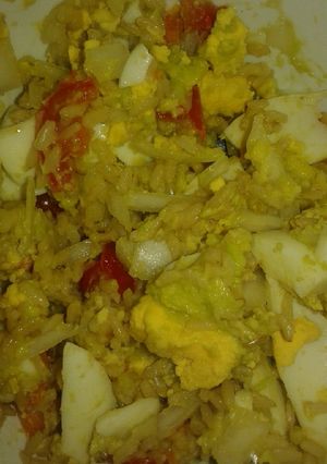 Una foto de Arroz con guacamole