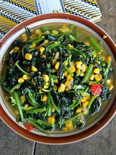 Foto resep Tumis bayam jagung