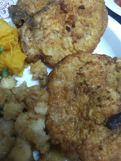 A picture of Pork Chops shallow fried.