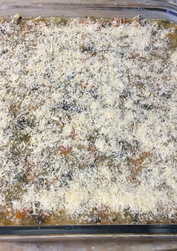 Una foto de Tortilla de verduras al horno(con pencas de acelga)!!