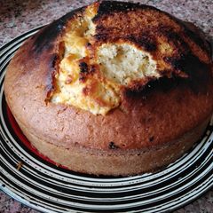 A picture of Simple strawberry cake #themechallenge.