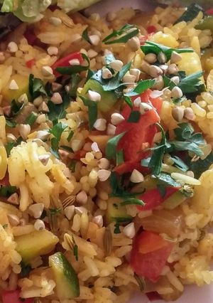 Une photo de Riz aux épices (vegan)