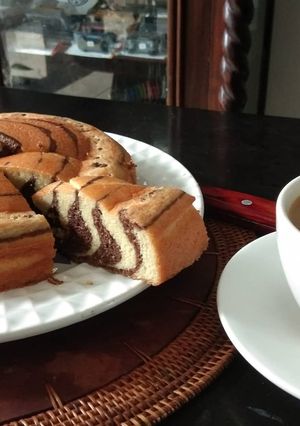 Foto resep Tiger Almond Cake [Keto Friendly]