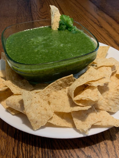 A picture of Brian’s Green Salsa.