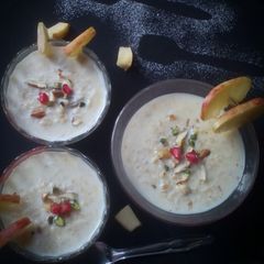 Oats apple kheer A picture of Oats apple kheer.
