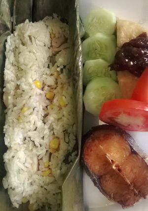 Foto resep Nasi Bakar Cumi Hot