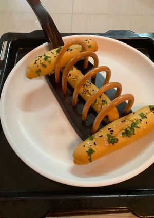 A picture of Mini hot dogs.