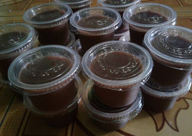 Puding agar2 coklat lembut